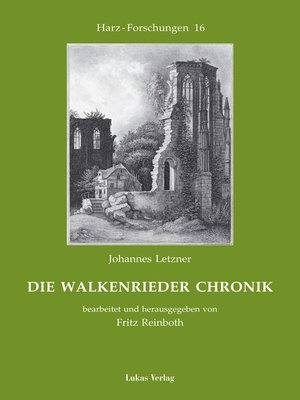 cover image of Die Walkenrieder Chronik